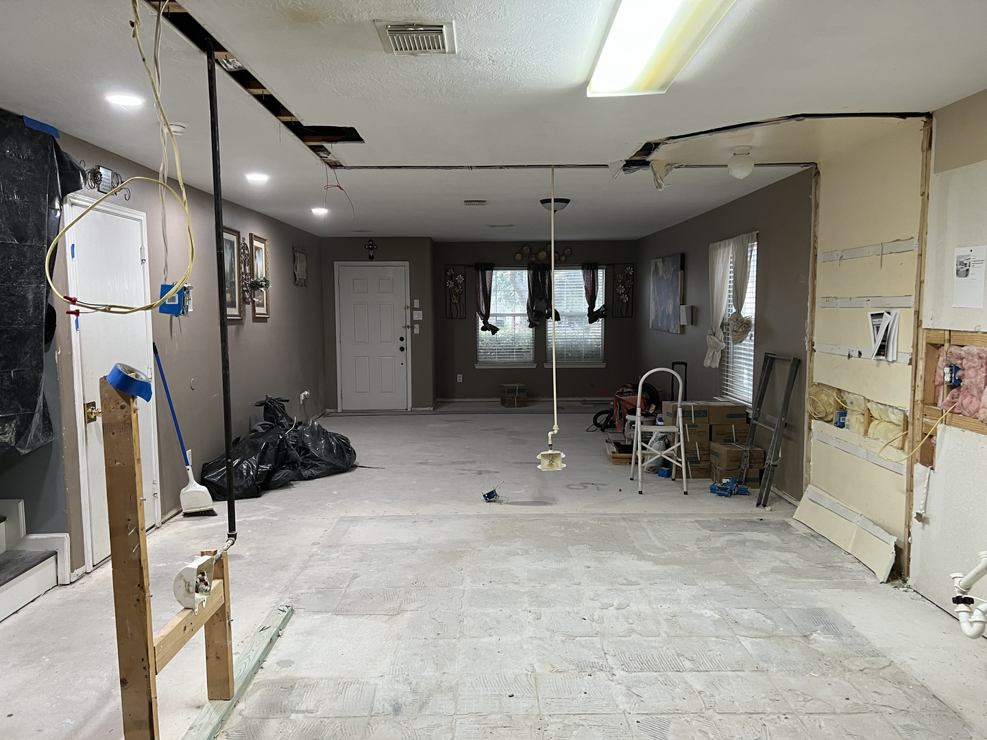 Before remodel electrical work